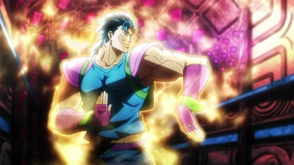 Jonathan usando seu famoso golpe Hamon Overdrive