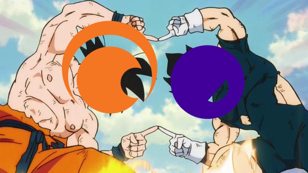 Imagem representando a fusão entre crunchyroll e funimation